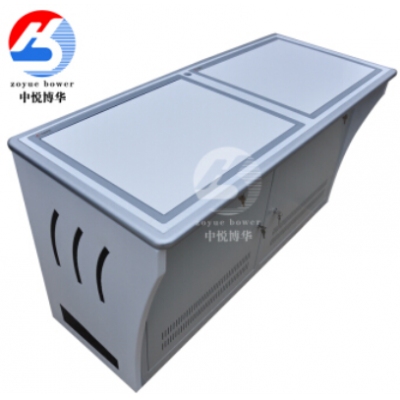 監控操作臺指揮中心調度臺顯示器主機隱藏翻轉培訓室會議桌 雙人電腦桌