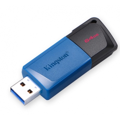 金士頓64G藍色滑蓋U盤